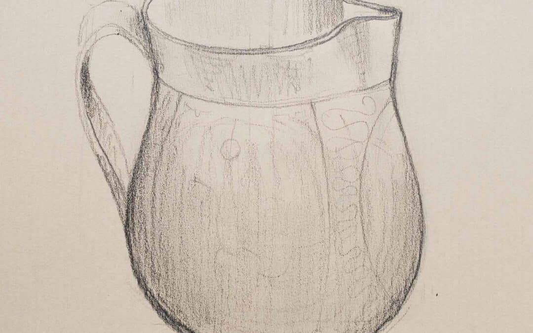 Comment dessiner de la vaisselle ? La cruche !