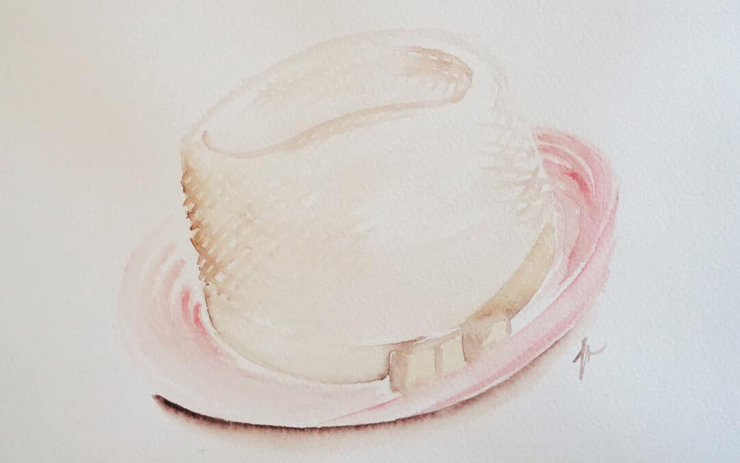 Comment dessiner un chapeau – aquarelle et capillarité ?