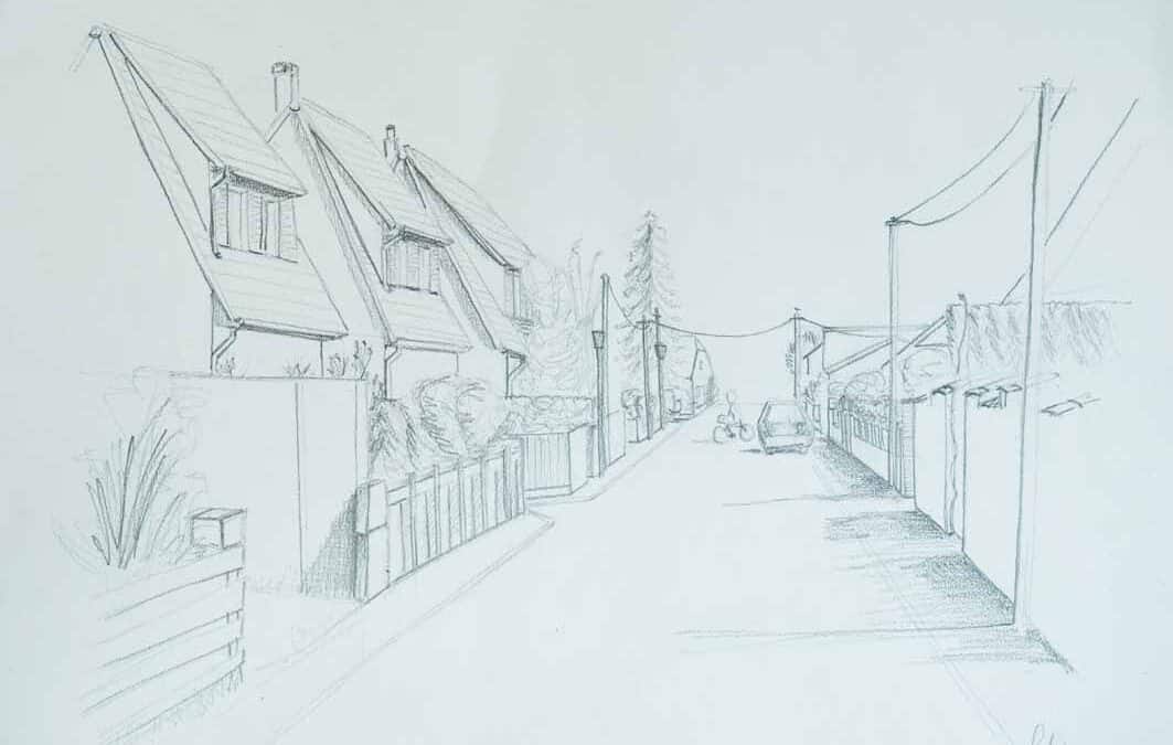 Comment dessiner une rue en perspective ?