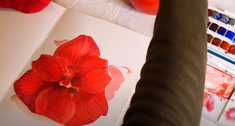 ombrer-le-coeur-de-fleur-aquarelle