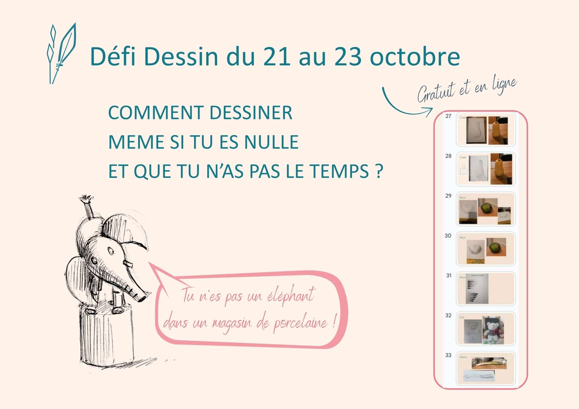 Accompagnement dessin gratuit pendant 3 jours